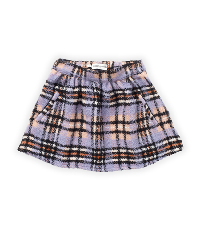 Sproet & Sprout Skirt Boucle check