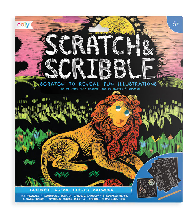 Ooly Ooly - Scratch & Scribble 'Colorful Safari'