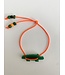 ByMelo Armband krokodil oranje