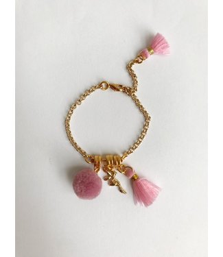 ByMelo Armband engel goud