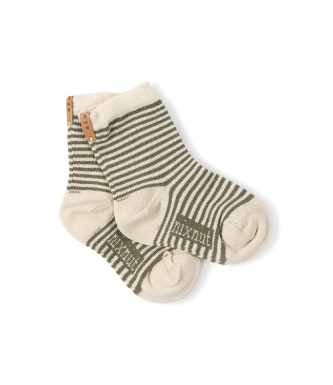 NixNut Striped Socks Khaki stripe
