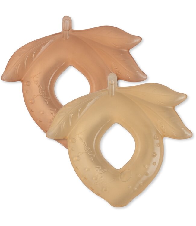 Konges Slojd 2pack lemon cooling teethers Blush mix