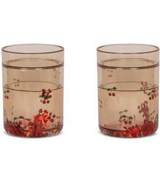 Konges Slojd 2pack glitter cups Cherry