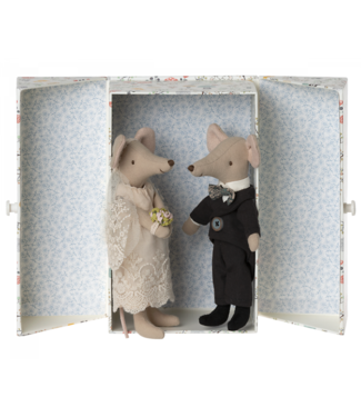 Maileg Wedding mice couple in box