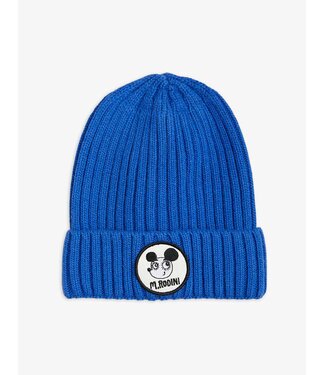 Mini Rodini Knitted soft wool beanie Blue