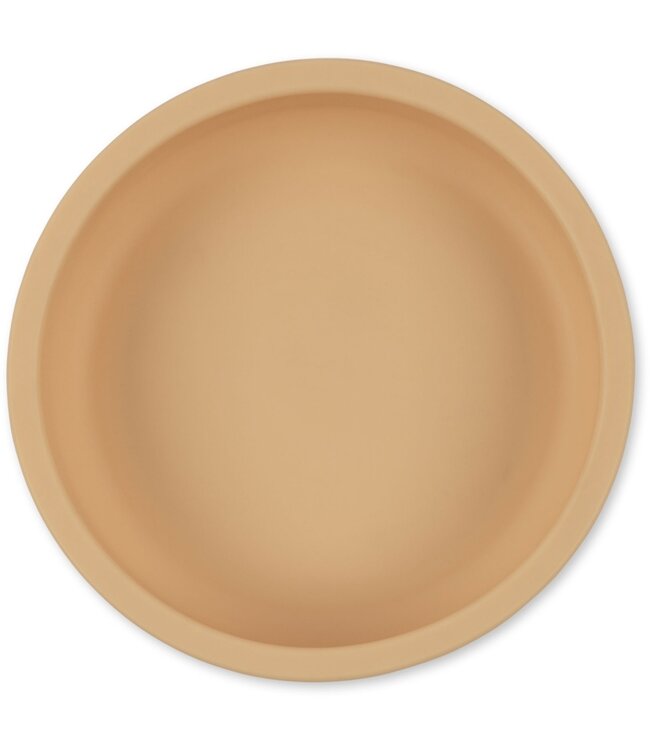 Konges Slojd BOWL & SPOON SILICONE SET Lemon