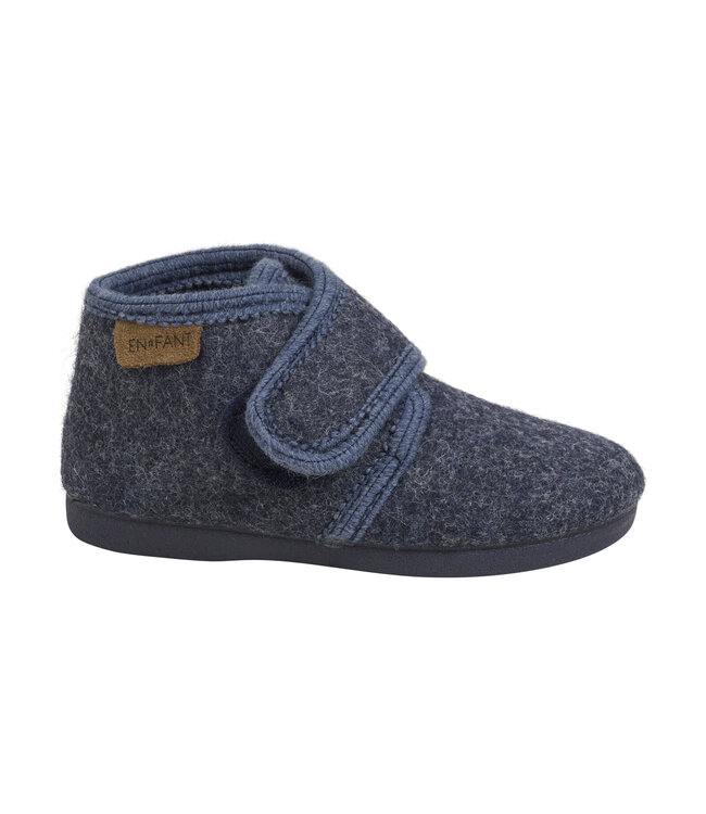 Enfant Baby wool slippers Navy