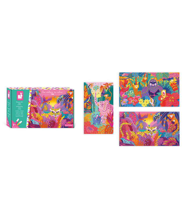 Janod Janod Atelier - 3D schilderset Jungle