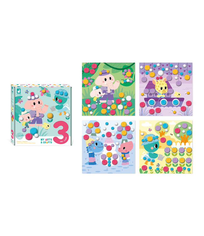 Janod Janod Atelier - 3 Jaar - Pom Poms