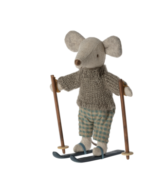 Maileg Winter mouse with ski set - Big brother