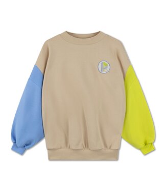 Repose AMS crewneck sweater color block