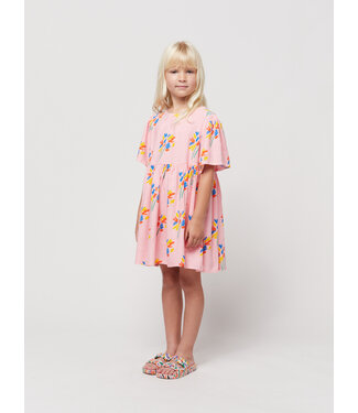 Bobo Choses Fireworks all over flounce sleeves woven dress