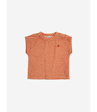 Bobo Choses Baby Orange Stripes terry T-shirt