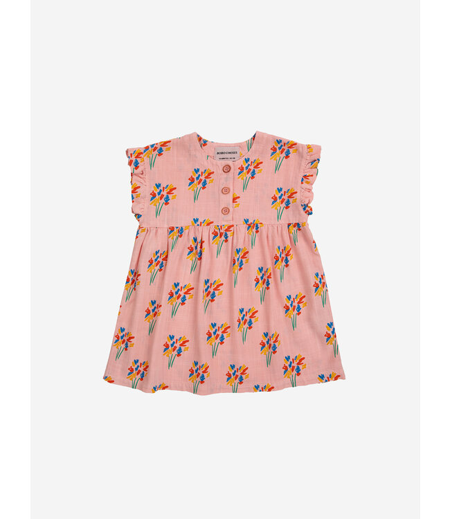 Bobo Choses Baby Fireworks all over woven dress