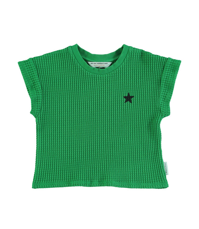 Piupiuchick t'shirt | green w/ black logo print