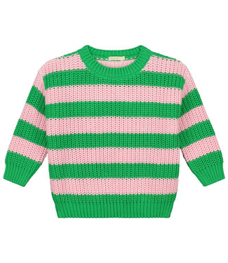 Yuki Kidswear Chunky Knitted Sweater - SPRING STRIPES