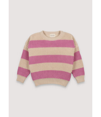 The New Society Myra Jumper Natural & Iris Lilac Stripes