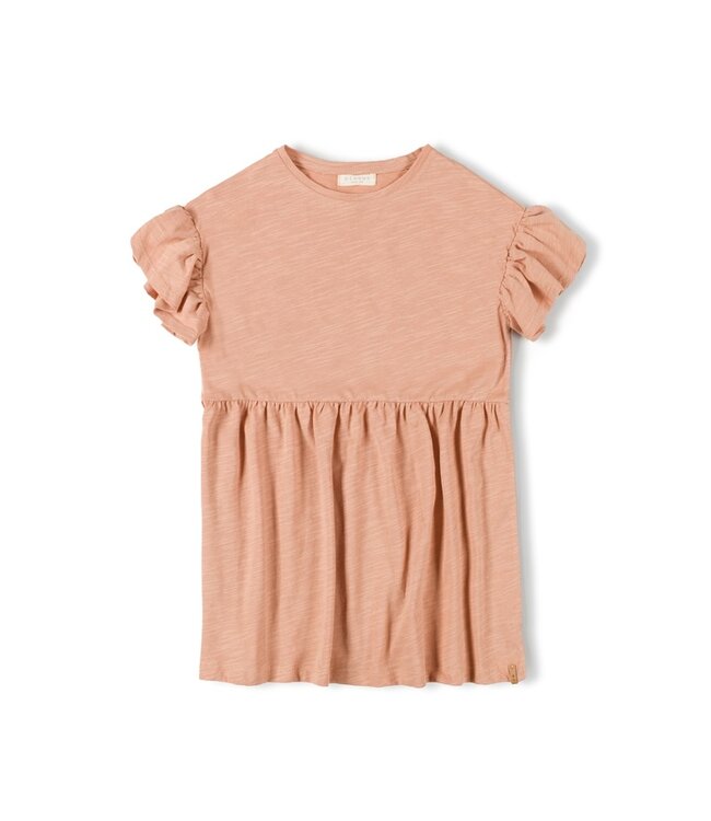 NixNut Frill Dress Peach