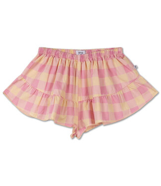 Repose AMS skirt short sand pink BB check