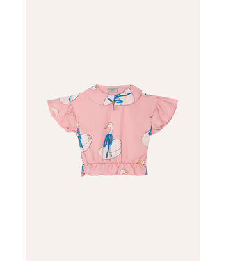 The Campamento Blouse Swans allover