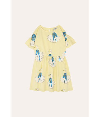 The Campamento Swans allover Yellow dress