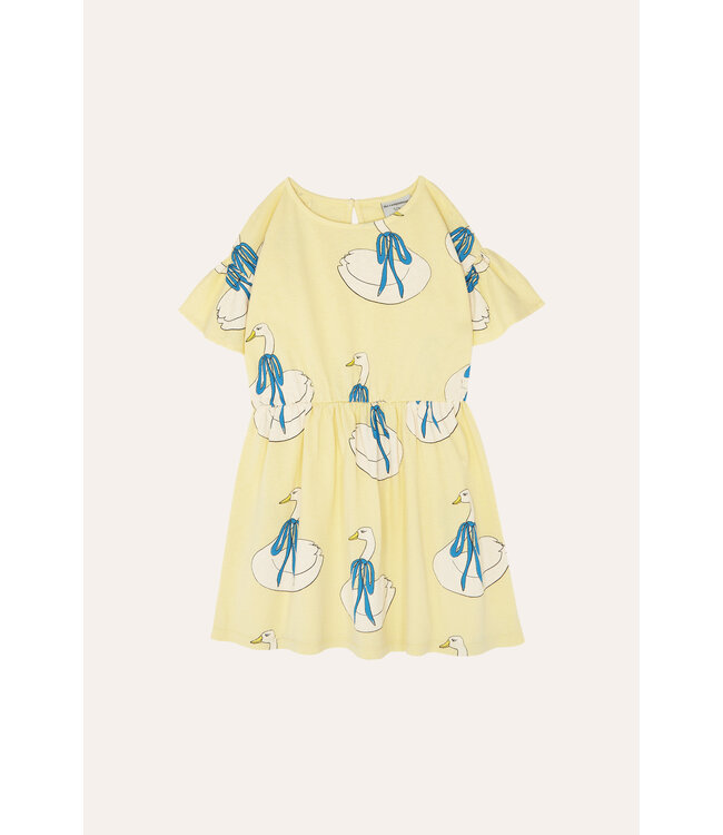 The Campamento Swans allover Yellow dress