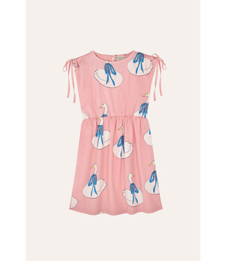 The Campamento Swans allover Pink dress