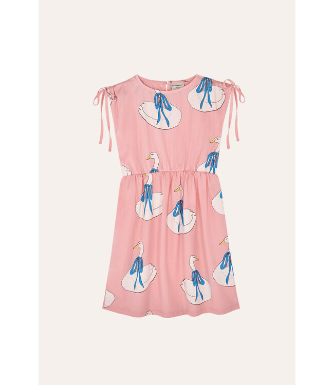 The Campamento Swans allover Pink dress