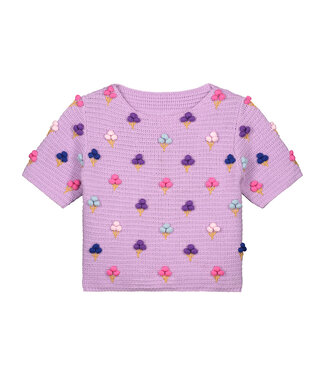 Daily Brat Ice knitted t-shirt lavender (DB1207)