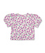 Petit Blush Ballon Sleeve blouse Purple Flowers