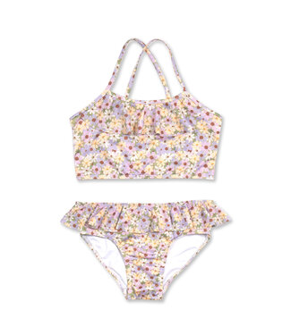 Petit Blush Ruffle Bikini Flowers