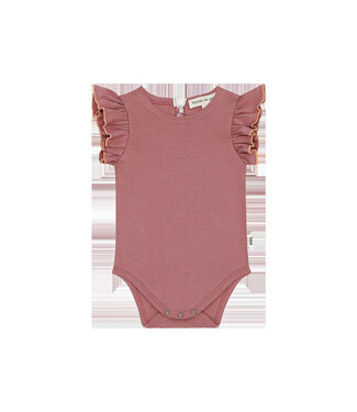 House of Jamie Ruffled Bodysuit Rose