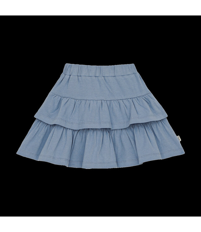 House of Jamie Ruffled Skirt Stone Blue