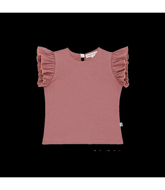 House of Jamie Ruffled Tee Rose