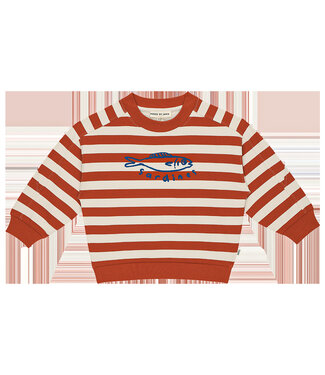 House of Jamie Sweatshirt Baked Apple Stripes