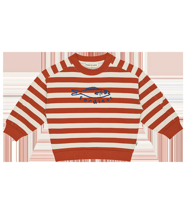 House of Jamie Sweatshirt Baked Apple Stripes