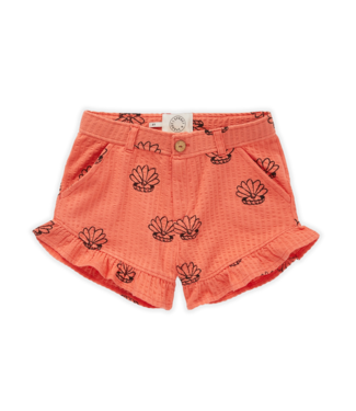 Sproet & Sprout Ruffle short Shell print