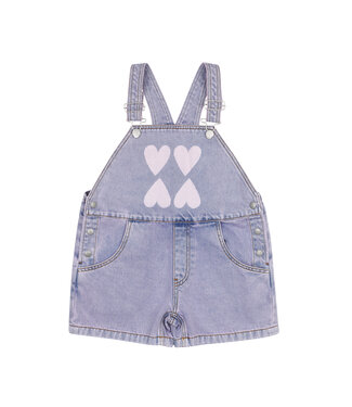 Jelly Mallow Heart Denim Short Overall