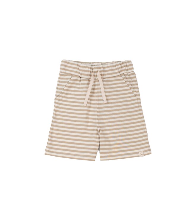 Navy Natural Niels short stripe beige