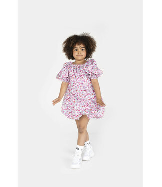 Salty Stitch Balloon dress flower Pink