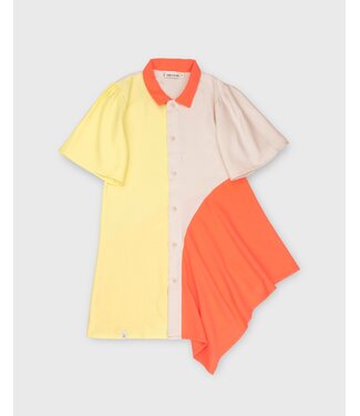 Bonnie & The Gang WILLA shirt-dress Banana/biscuit/orange