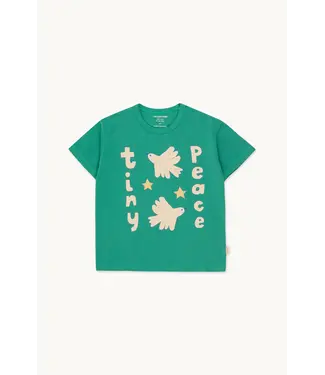 Tiny Cottons TINY PEACE TEE emerald