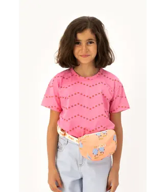 Tiny Cottons ZIGZAG TEE dark pink