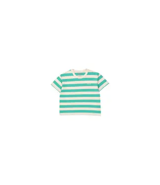 Tiny Cottons STRIPES TEE light cream/emerald