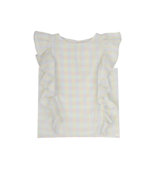 Jenest Faye top Multicolour check yellow