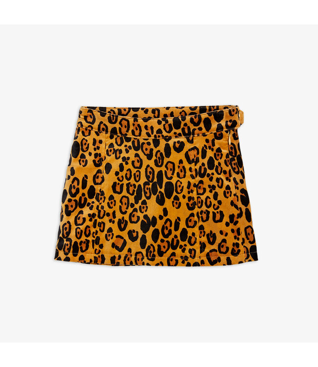 Mini Rodini Leopard aop velvet skirt