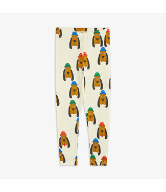 Mini Rodini Bloodhound aop leggings White