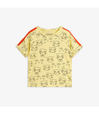 Mini Rodini Cathlethes aop ss tee Yellow