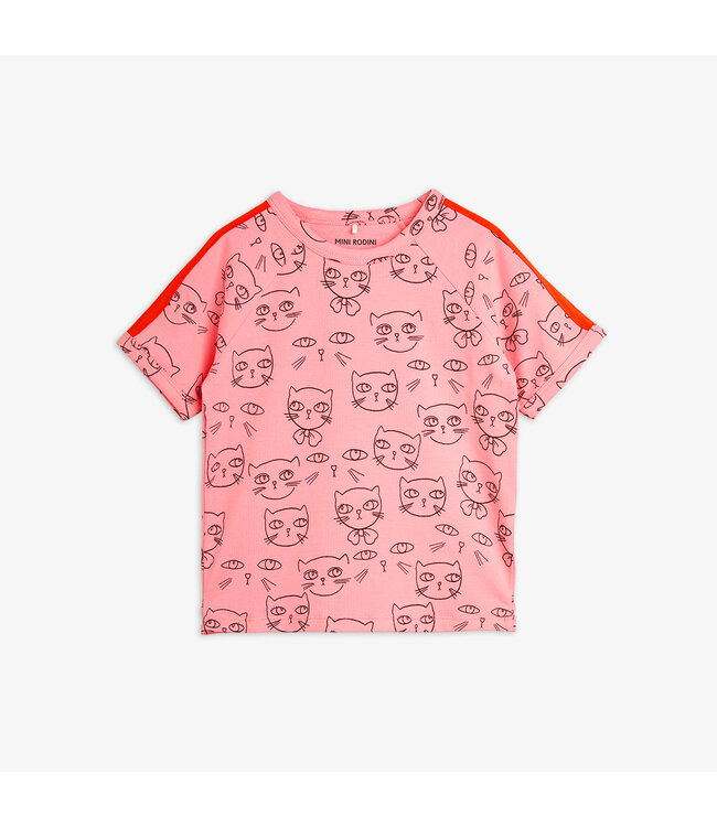 Mini Rodini Cathlethes aop ss tee Pink