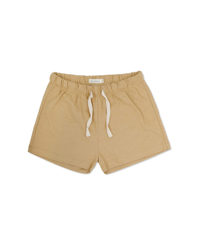 Phil&Phae Textured beach shorts Golden kelp